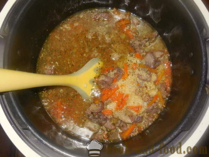 Couscous met lam in multivarka - hoe couscous koken in multivarka met vlees, een stap voor stap recept foto's