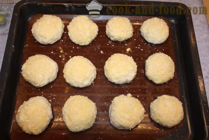 Gist rollen vulstof en gruis - hoe muffins met hagelslag, een stap voor stap recept foto's maken