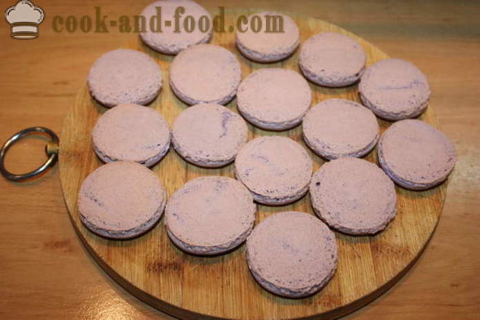 Cookies makarons smaakvol lavendel - hoe makarons thuis, stap voor stap recept foto's