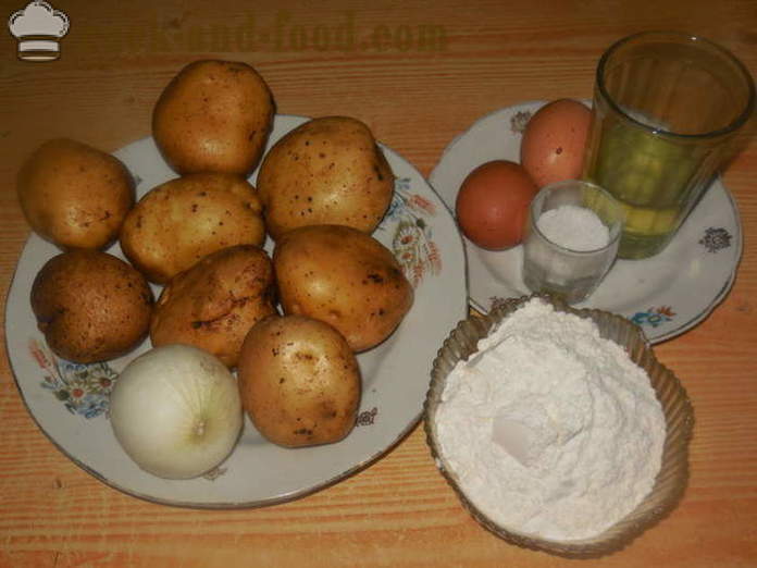 Laziest dumplings met aardappelen - hoe lui dumplings te maken met aardappelen, een stap voor stap recept foto's