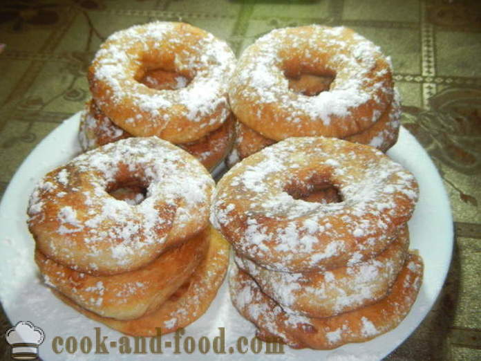 Gist donuts op kefir - hoe donuts te koken van gistdeeg, een stap voor stap recept foto's