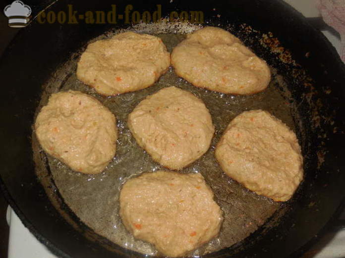 Meatless hamburgers gemaakt van sojabonen in een pan - hoe vleesloze hamburgers gemaakt van sojabonen, een stap voor stap recept foto's maken