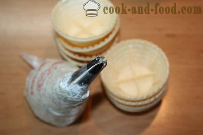 Zelfgemaakte tartare met ricotta, dille en munt - hoe room van tandsteen thuis, stap te zetten voor stap recept foto's