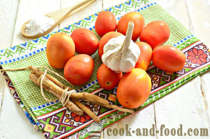 Thuis hrenoder classic - hoe hrenoder thuis, stap voor stap recept hrenodera maken met tomaten en knoflook