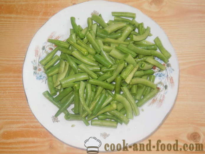 Groene bonen in een pan - hoe je een heerlijke groene bonen, een stap voor stap recept foto's te koken