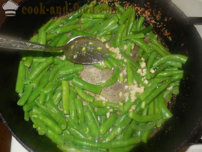Groene bonen in een pan - hoe je een heerlijke groene bonen, een stap voor stap recept foto's te koken