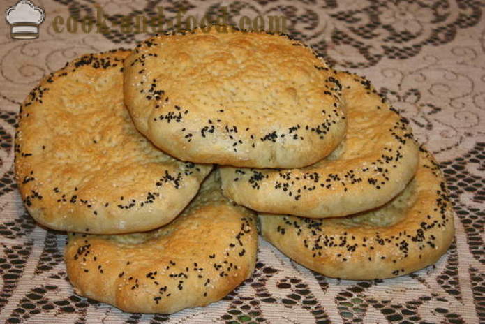 Gist cake in de oven patyr - hoe Oezbeekse brood koken thuis, stap voor stap recept foto's
