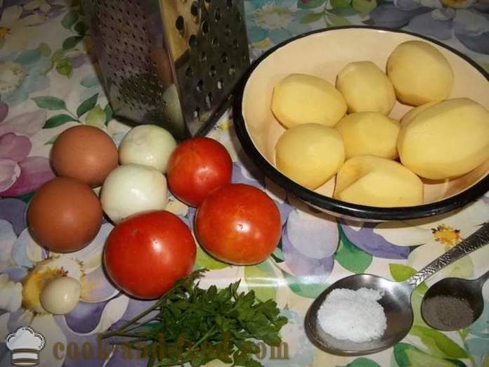Pannenkoeken gemaakt van aardappelen met tomaten - hoe aardappel pannenkoeken, met een stap voor stap recept foto's