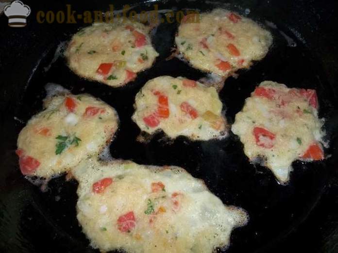 Pannenkoeken gemaakt van aardappelen met tomaten - hoe aardappel pannenkoeken, met een stap voor stap recept foto's