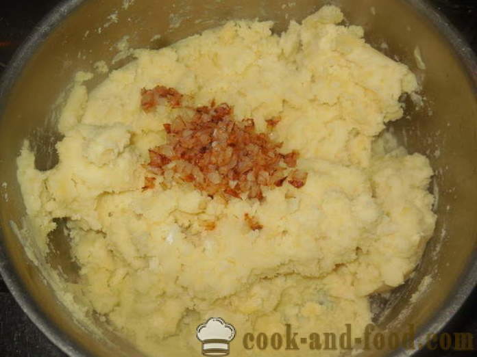 Pepers gevuld met aardappelpuree en gebakken in de oven - hoe gevulde paprika's met aardappelen en kaas kok, met een stap voor stap recept foto's