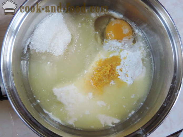 Lemon vla met zetmeel - hoe je zelfgemaakte vla koken met citroen, met een stap voor stap recept foto's
