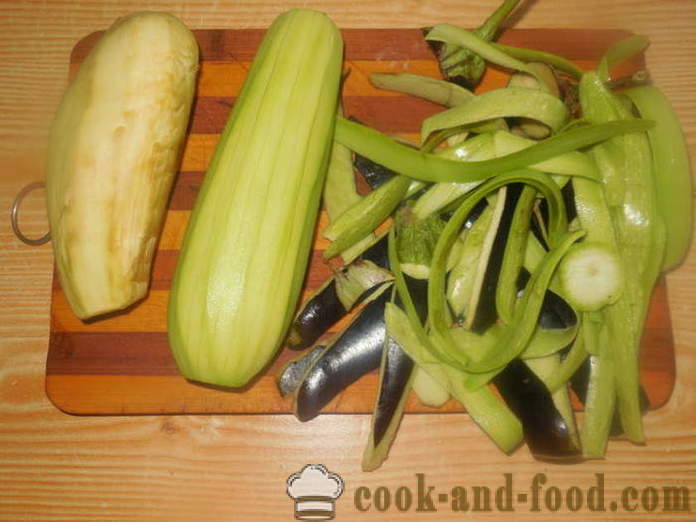 Heerlijke kaviaar schotel van courgette en aubergine - hoe eieren courgette en aubergine te maken in multivarka, stap voor stap recept foto's