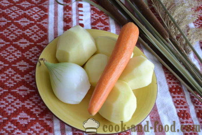 Heerlijke groentesoep met gerookte vlees - hoe groentesoep, een stap voor stap recept foto's te koken