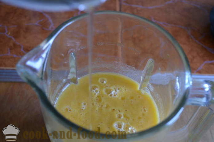 IJs sorbet meloen, perzik en banaan - hoe je een sorbet te maken thuis, stap voor stap recept foto's