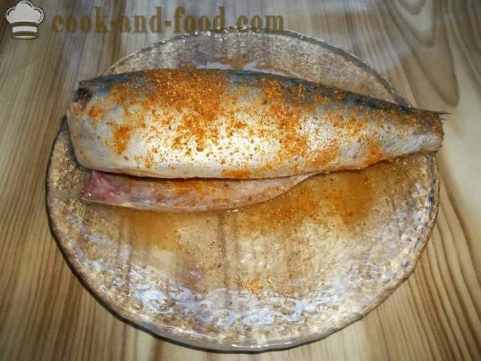 Makreel gebakken in folie in de oven - hoe makreel koken in folie, met een stap voor stap recept foto's