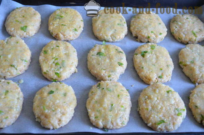 Koteletten van bloemkool met kaas - hoe hamburgers gemaakt van bloemkool in de oven te koken, met een stap voor stap recept foto's