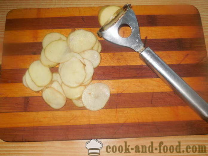 Chips van aardappelen in een pan - hoe chips te maken van het huis, stap voor stap recept foto's