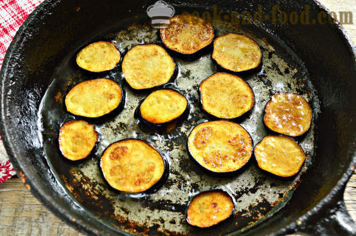 Omelet met aubergines en tomaten - hoe gebakken aubergine met eieren en tomaten, een stap voor stap recept foto's voor te bereiden