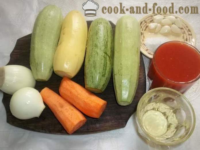 Kaviaar van courgettes - hoe heerlijk courgette kaviaar, een stap voor stap recept foto's te koken