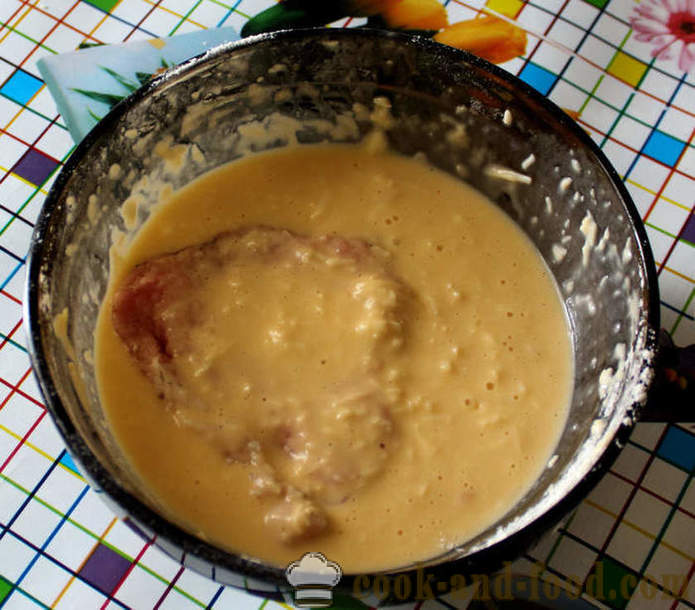 Karbonades met kaas beslag - hoe karbonades koken in een pan, een stap voor stap recept foto's