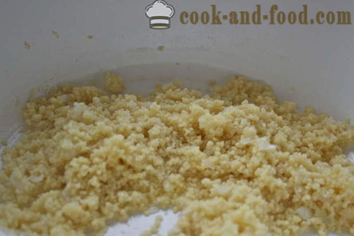 Delicious couscous met kip recept - hoe couscous koken in een pan, met een stap voor stap recept foto's
