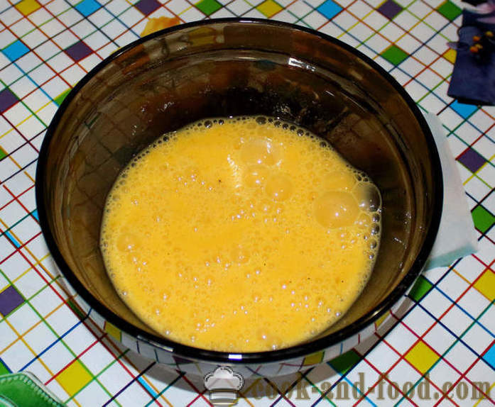 Eenvoudige cheesecake beslag voor de vis, karbonades, kip, bloemkool of courgette - hoe kaas beslag, met een stap voor stap recept foto's