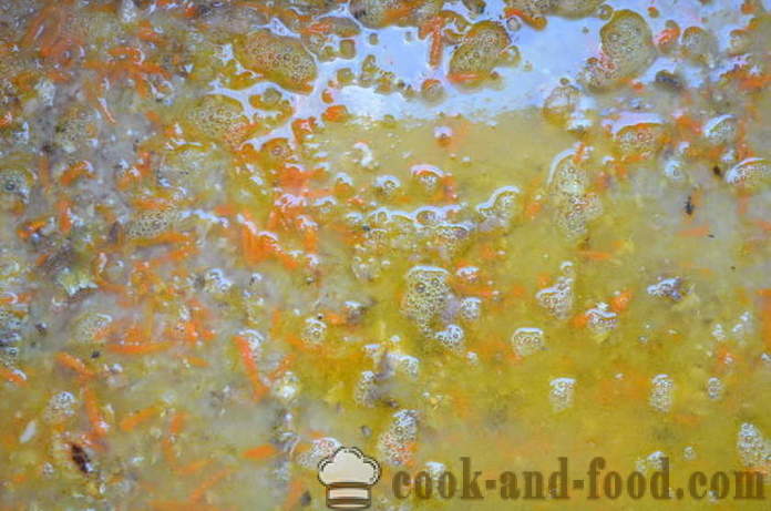 Lean vis pilaf - hoe risotto met vis uit blik, stap voor stap recept foto's te koken