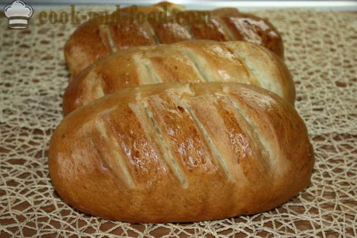 Gesneden brood in de oven - hoe gesneden brood bakken in de oven thuis, stap voor stap recept foto's