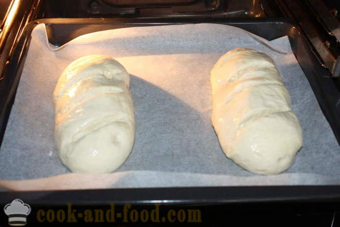 Gesneden brood in de oven - hoe gesneden brood bakken in de oven thuis, stap voor stap recept foto's
