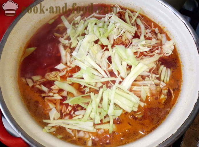 Soep met rode biet en ingelegde tomaten - hoe soep, een stap voor stap recept foto's te koken