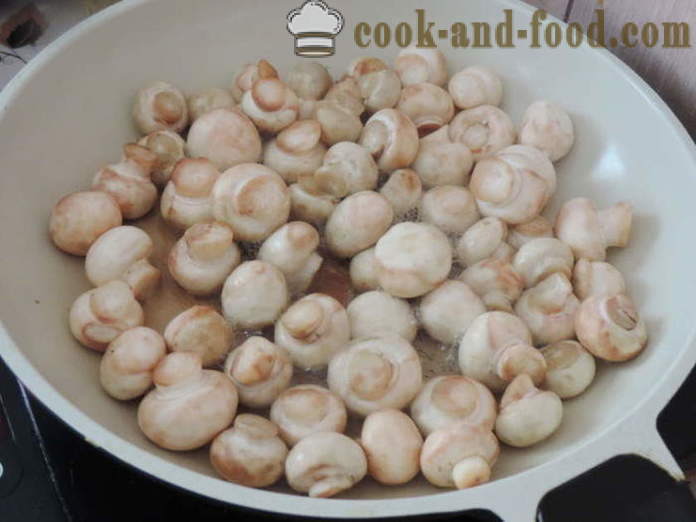 Pickle paddestoelen snel - hoe gemarineerde champignons thuis, stap voor stap recept foto's te koken