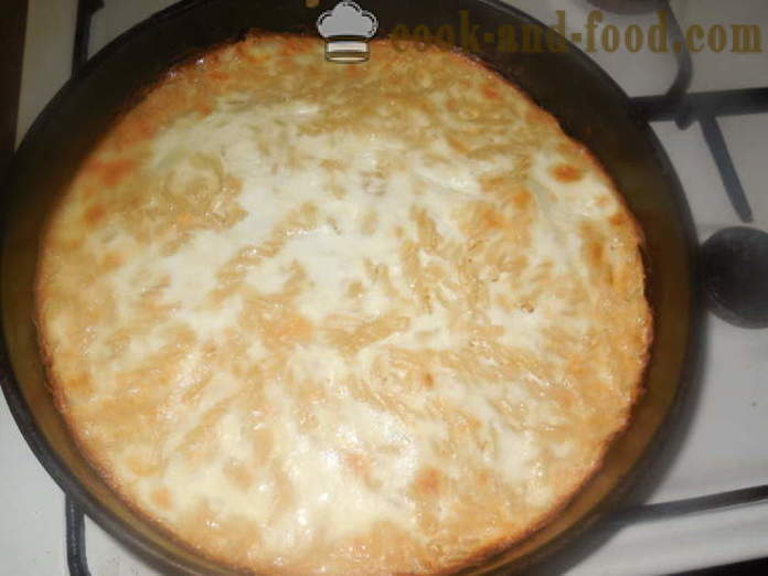 Gebakken macaroni en kaas zoete - hoe pasta braadpan in de oven, met een stap voor stap recept foto's