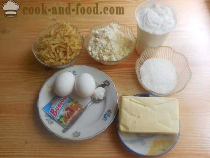 Gebakken macaroni en kaas zoete - hoe pasta braadpan in de oven, met een stap voor stap recept foto's