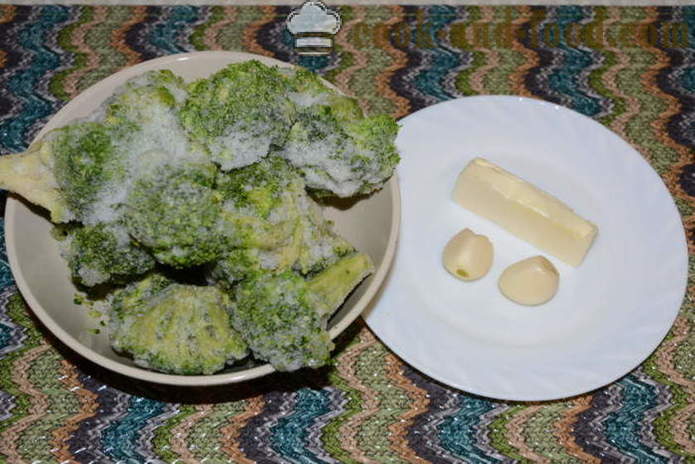 Heerlijke groente puree uit bevroren broccoli - hoe broccoli puree, een stap voor stap recept foto's te koken