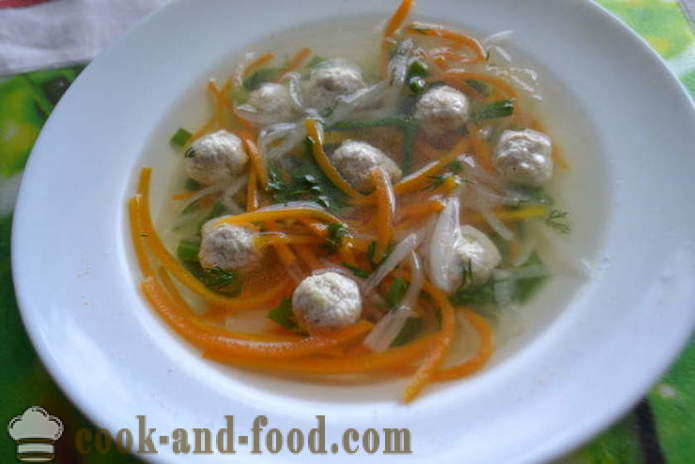 Koreaanse soep met noedels en gehaktballen - hoe Koreaanse soep recept met foto's poshagovіy koken