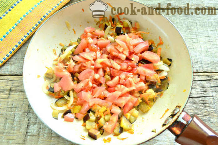 Plantaardige hutspot met aubergine en vlees - hoe je een stoofpot met aubergine en gehakt vlees, een stap voor stap recept foto's te koken