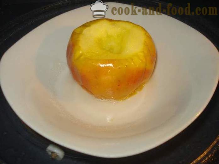 Gebakken appels in de magnetron - hoe de appels koken in een magnetron, een stap voor stap recept foto's