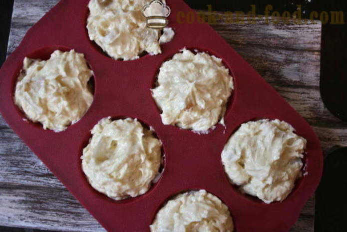 Cheese muffins in siliconen mallen - hoe om te bakken een kaas cake in de oven, met een stap voor stap recept foto's