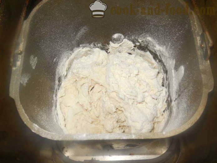 Kaas brood op serum broodmachine - hoe je brood in de broodbakmachine met roomkaas te bakken op een serum, een stap voor stap recept foto's