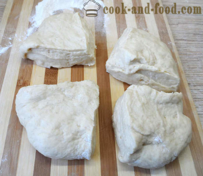 Gist broodjes met kaas - hoe origineel snack koken, stap voor stap recept foto's