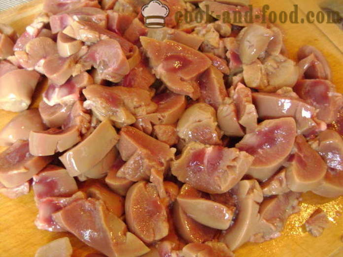 Nieren rundvlees gestoofd lekker en goed - hoe rundvlees nieren, geurloos, koken met een stap voor stap recept foto's