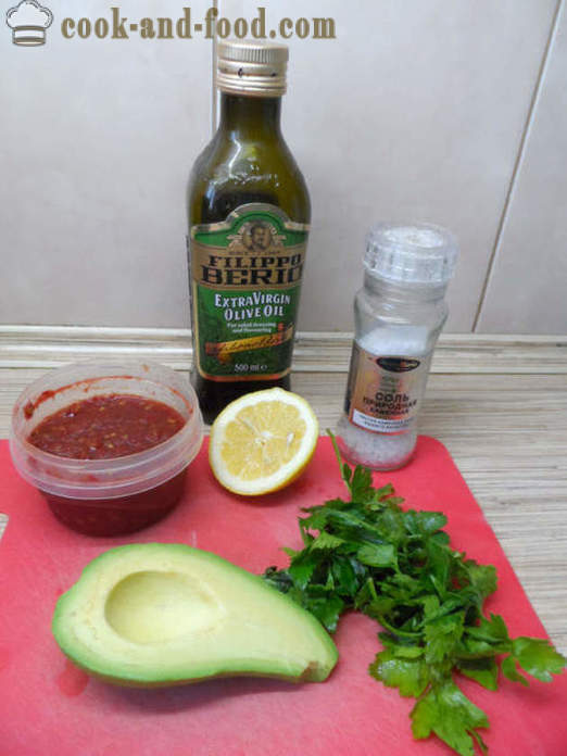 Green guacamole saus classic - hoe te guacamole avocado's thuis, stap voor stap recept foto's maken