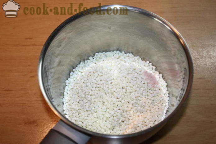 Havermoutpap van de melk van sago - hoe pap te koken van sago lekker, met een stap voor stap recept foto's