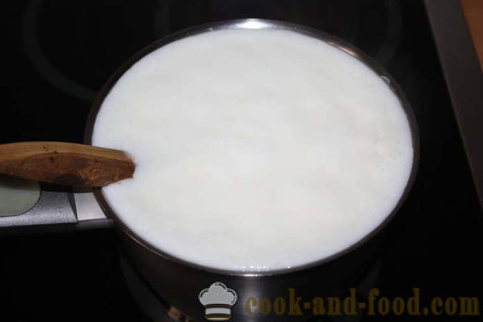 Havermoutpap van de melk van sago - hoe pap te koken van sago lekker, met een stap voor stap recept foto's