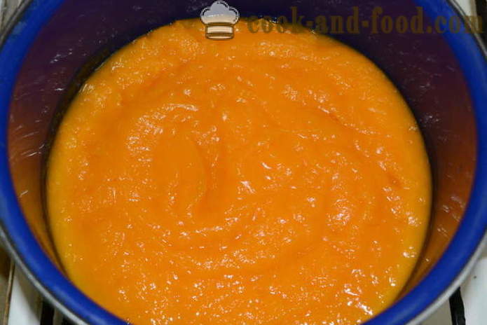 Crème van pompoen, wortel en selderij zonder crème - hoe je een heerlijke pompoensoep, een stap voor stap recept foto's te koken