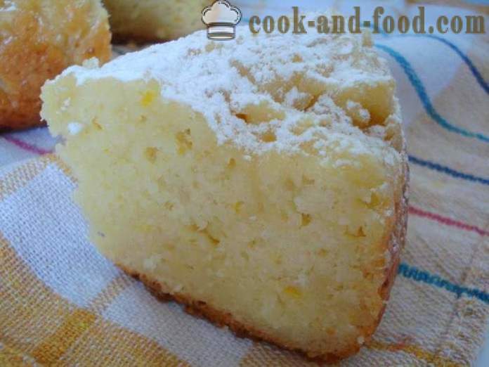 Eenvoudige cheesecake cupcake in multivarka - hoe je een taart in multivarka, stap voor stap recept foto's te koken