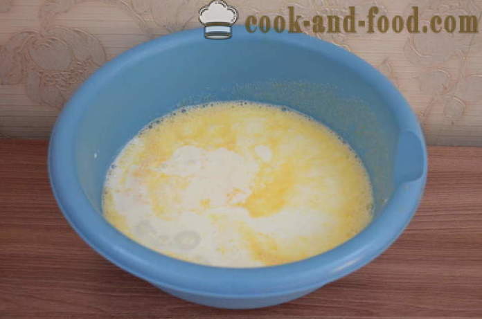 Quick Cake op kefir zonder vulling - hoe gelei taart te bereiden met kefir in de oven, met een stap voor stap recept foto's