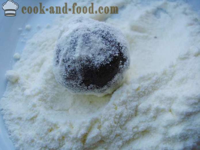 Truffel zelfgemaakte snoep melkpoeder - hoe je snoep te maken van melkpoeder, een stap voor stap recept foto's