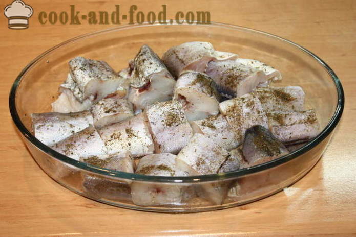 Gebakken vis in beslag in de oven - hoe vis bakken in beslag in de oven, met een stap voor stap recept foto's