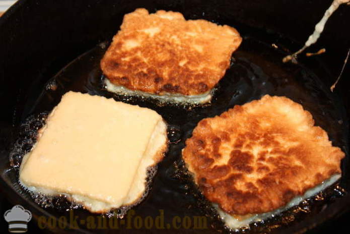 Klaar wafer cake met kwark in coconut beslag - hoe origineel kaastaarten, een stap voor stap recept foto's te koken